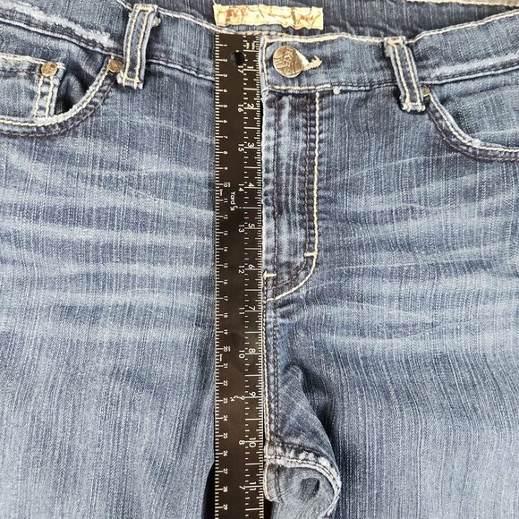 BKE Jeans Women's 33 x 28 Blue Denim Jeans Bootcut Cotton Stretch Drew Buckle - Picture 5 of 11